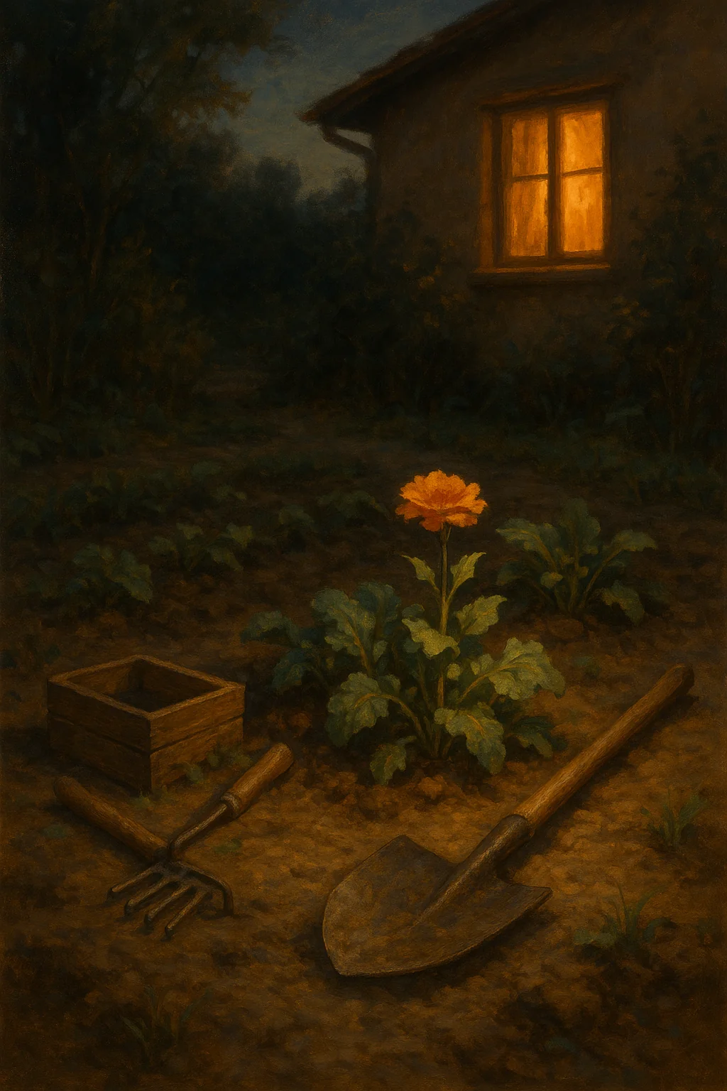 Simple presence over elaborate systems - garden cleanup and intimacy as foundations