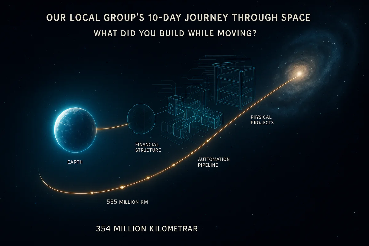 The cosmic journey - 535 million kilometers traveled while foundations built
