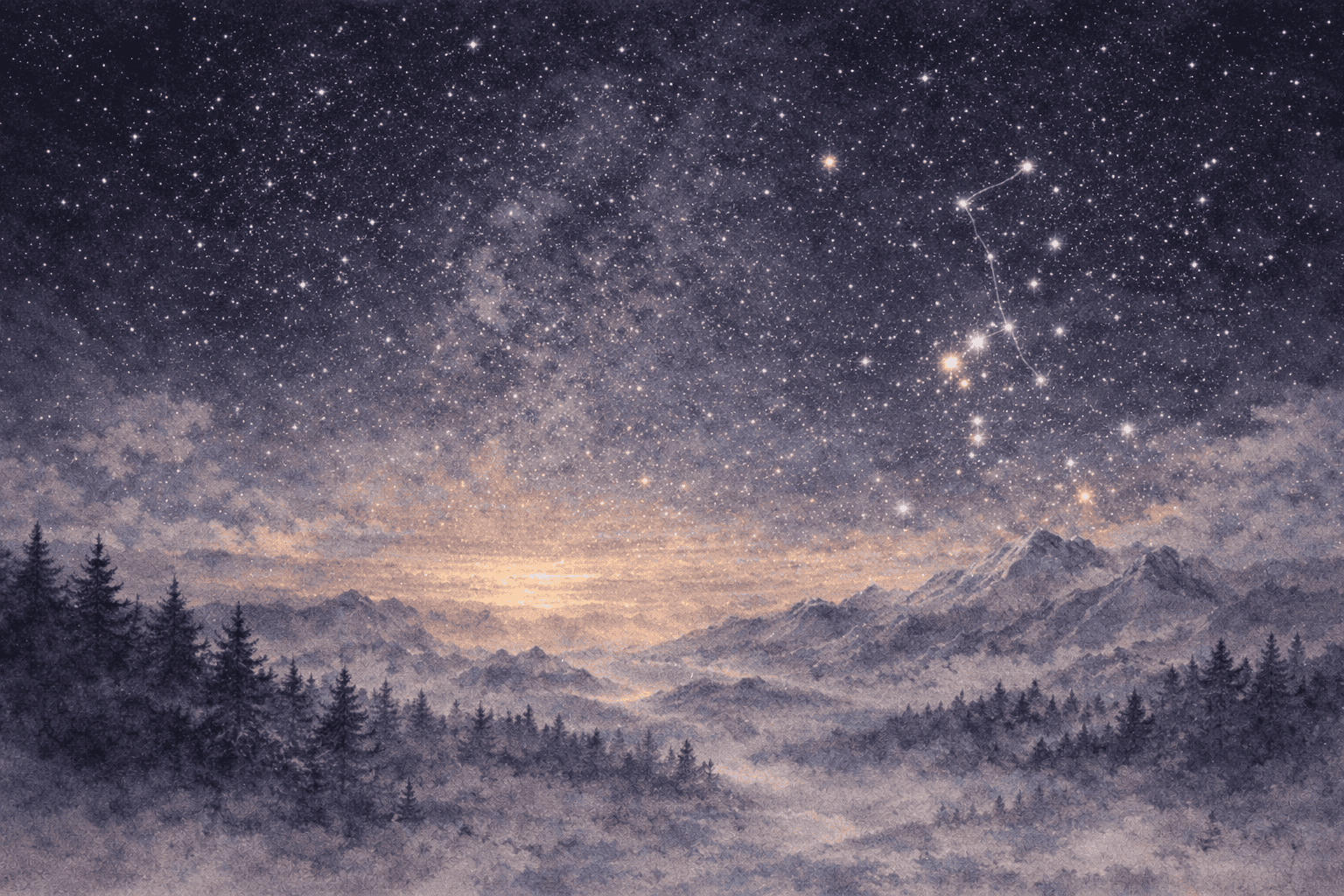 The compass held through ten cloudy days; now the creative force rises