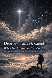 Polaris - the North Star teaching navigation by fixed points through cloudy skies