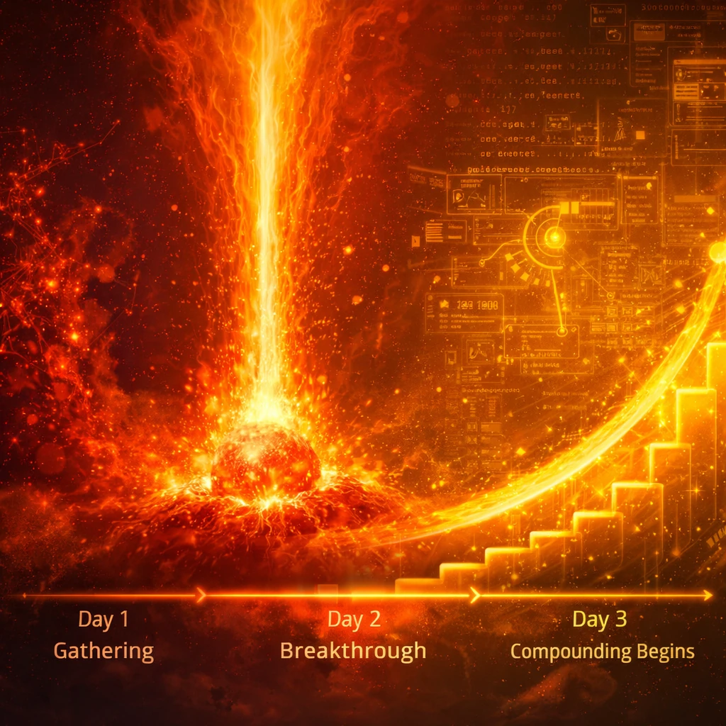 The first convection cell breaks surface: creation in code and infrastructure