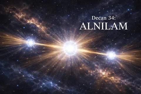 Alnilam - the center pearl of Orion's Belt, teaching continuity through endurance and legacy through transmission