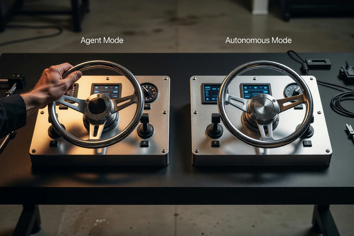 Agent Mode vs Autonomous Mode: The Difference Is Who Closes the Loop