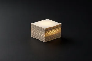 Many pages compressed into one glowing block, evoking compiling a blog into a single file