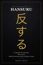The Little Black Book of Hansuru cover, a black book spine with the title in gold and the character hansuru set beneath it.