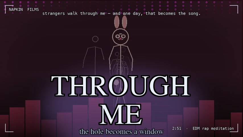 THROUGH ME: the hole becomes a window