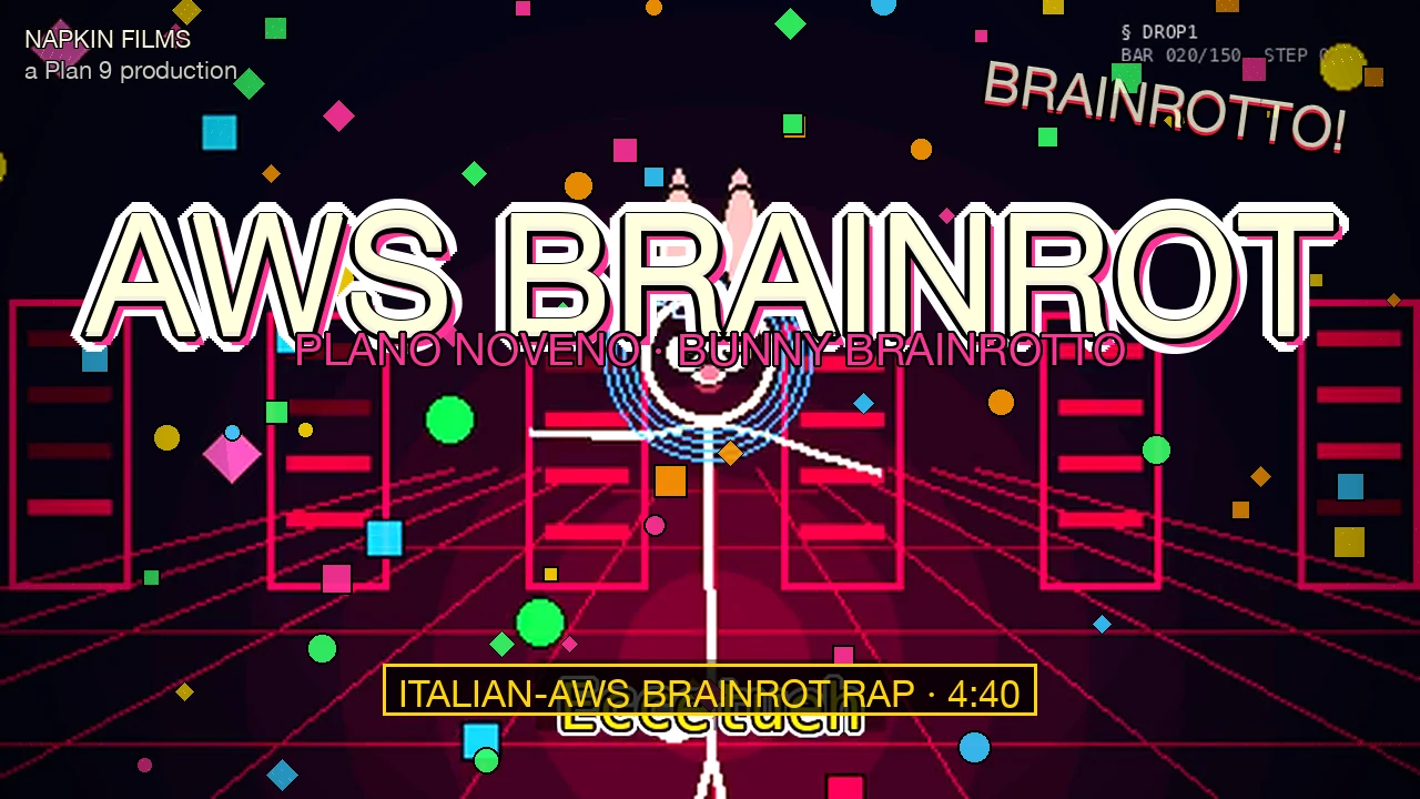 AWS BRAINROT: Plano Noveno raps the AWS Solutions Architect syllabus in G minor at 144 BPM