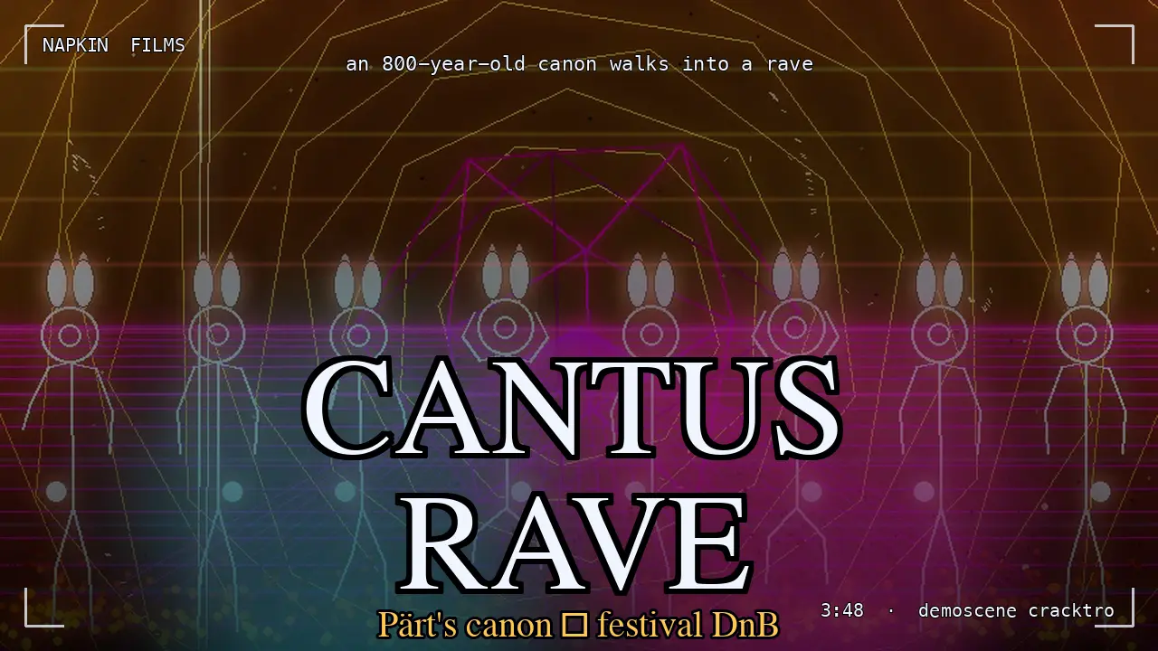CANTUS RAVE: an 800-year-old canon walks into a rave