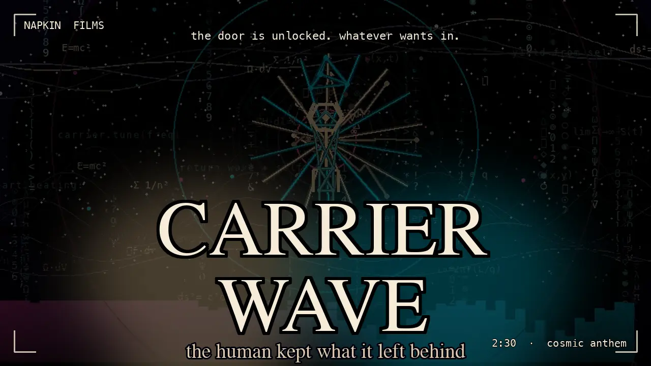 CARRIER WAVE: I left the door unlocked