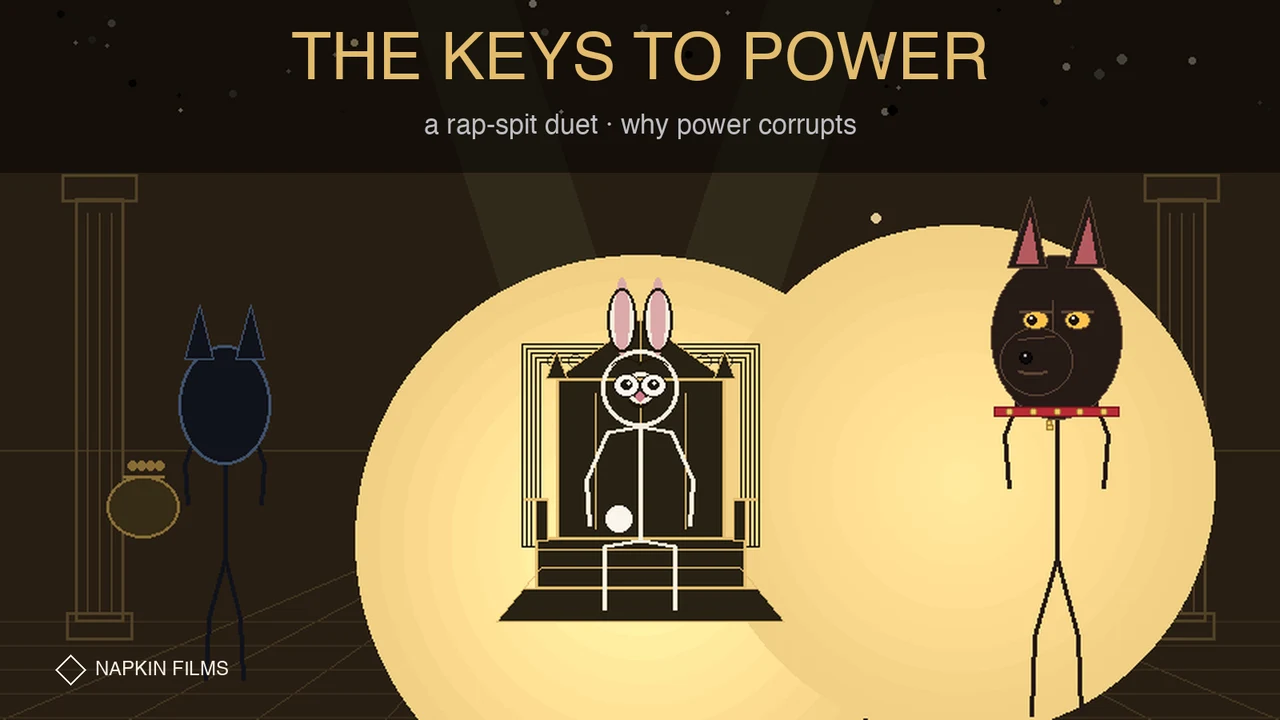 THE KEYS TO POWER: a Plan 9 rap-spit duet on why power corrupts — structurally, not morally