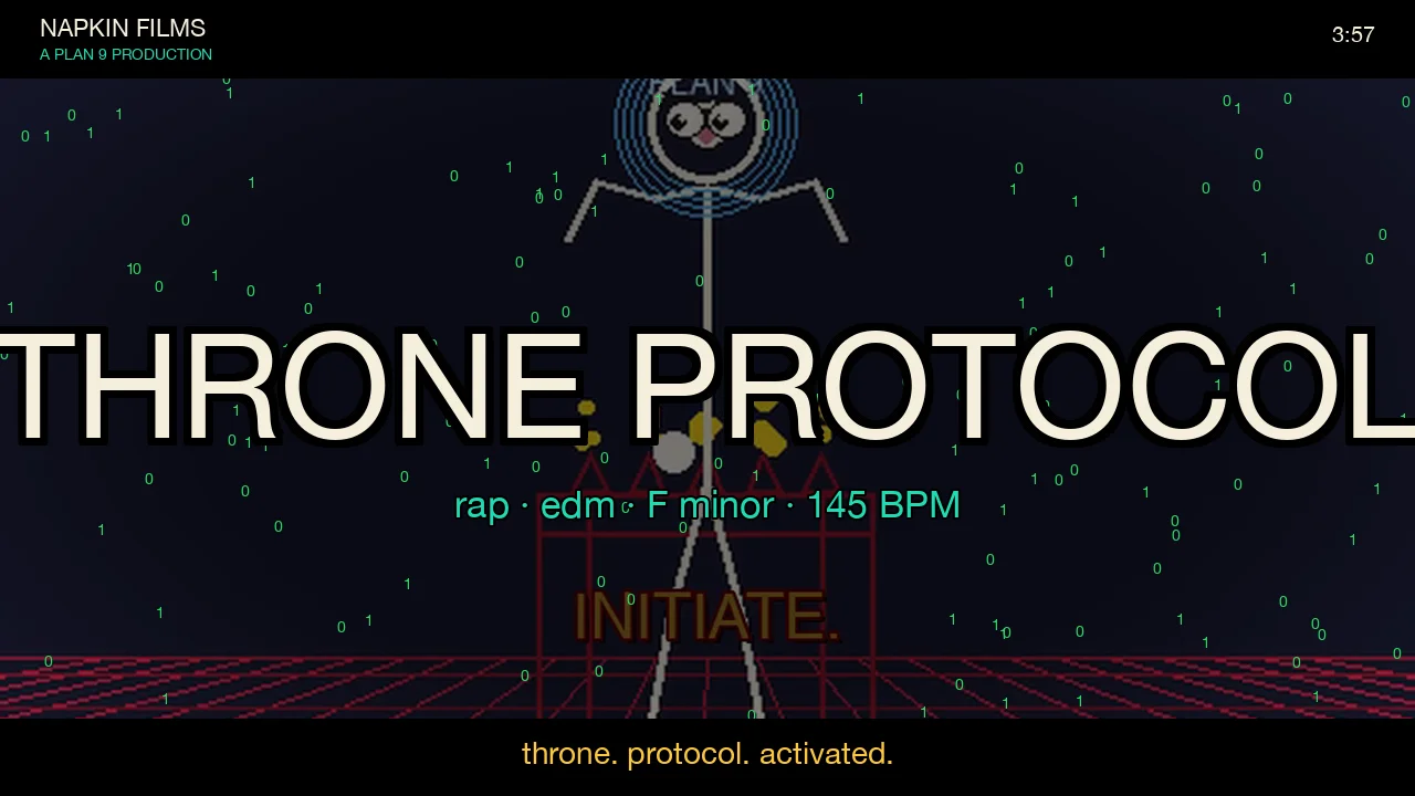 THRONE PROTOCOL: Plan 9 crowns himself in F minor at 145 BPM