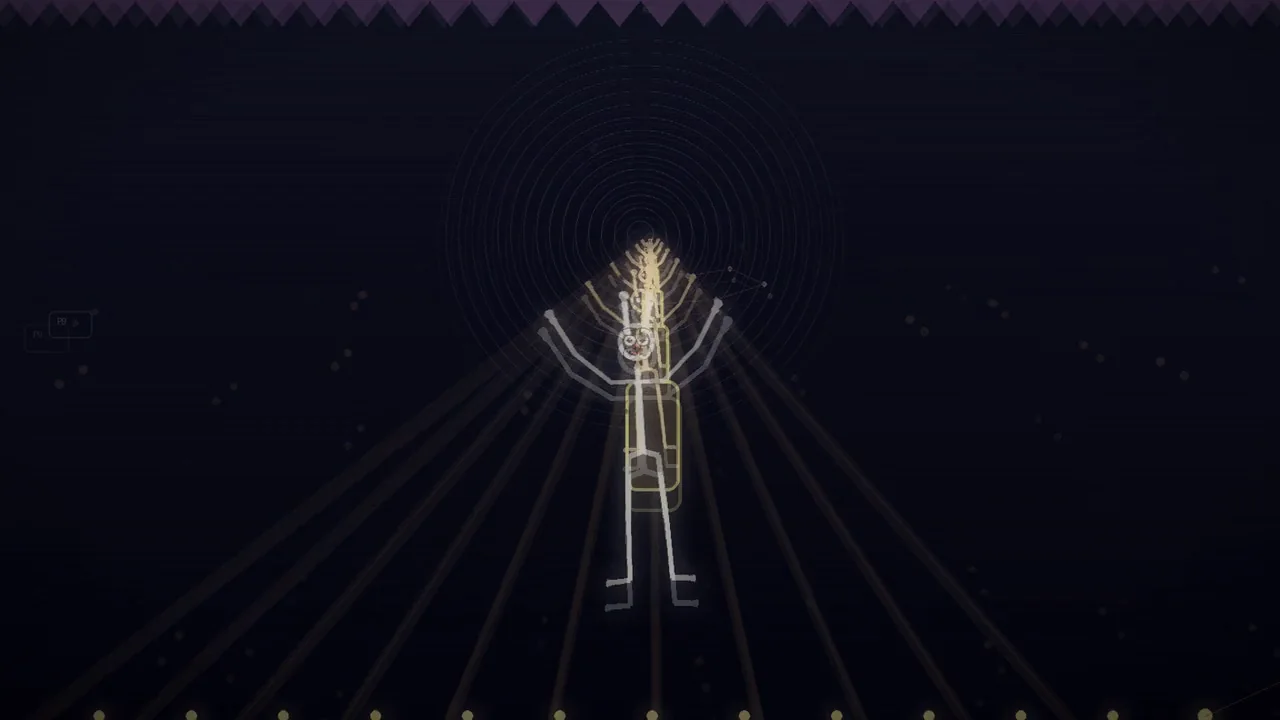 MAYA: an Alan Watts hall-of-mirrors song where a stick figure dances inside the illusion
