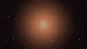 ONLY LIFE blog hero. A radiant warm amber bloom at the center of a dark field, rising embers around it, the warm core of life the film blooms into.