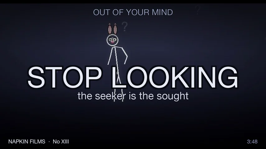 STOP LOOKING: an Alan Watts chase film about the seeker who is the sought