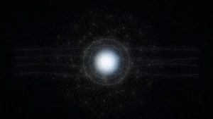 THE GRAND TOUR blog hero. A radiant golden bloom at the center of a dark field, a spiral of light opening at the golden mean, the climax of the film.
