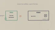 A hand-drawn split of a building into a public zone and a private zone on napkin paper, with a database and vault in the private half, from Learning Maps Episode 16