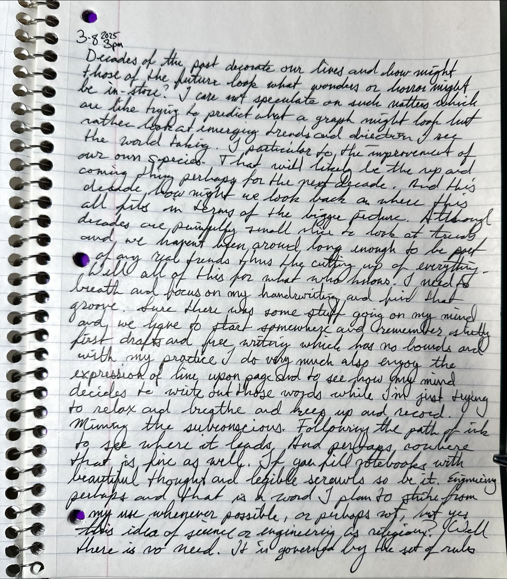 Mining the Subconscious: Freewriting Through the Fog of Decades, Patterns, and the Slow Unfolding of Human Potential