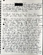 Handwritten Journal Entry - Cosmic Motion and Human Perspective