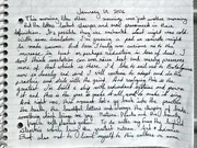 The opening of the January 19 handwritten entry: this morning like other mornings was just another morning.
