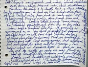 The last handwritten page: the artist, time decay, and the stars, with the closing line written up the margin: darkness all around and know the stars are the guide posts.