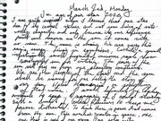The opening of the March 2 handwritten entry: in age of our star 2026.